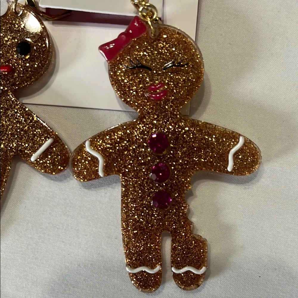 Betsey Johnson Gingerbread Earrings NWT